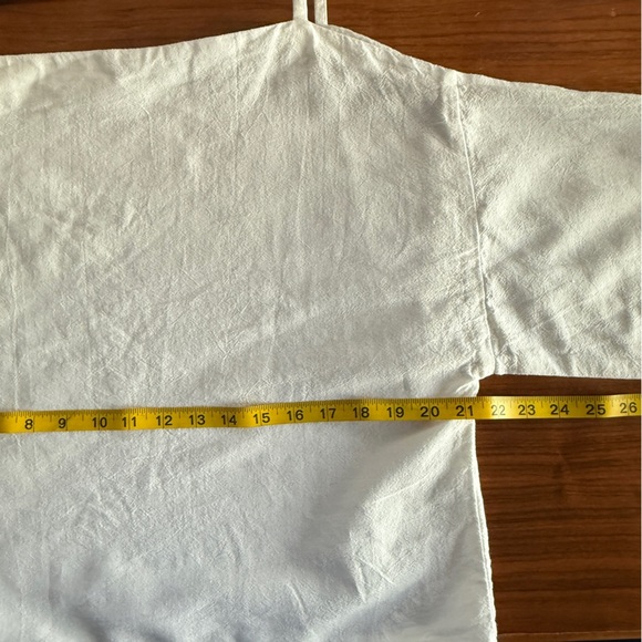 Pampelone Drop Shoulder Linen Top White Size Small - Picture 9 of 10